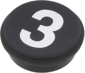 EAO Button; round; Ø21mm; black; Button