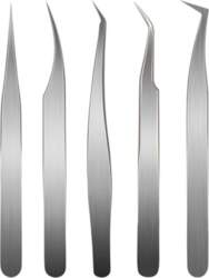 ELECTROBASE ® Tweezers Set 5 pcs