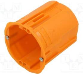 Enclosure: junction box; Ø: 62mm; plaster