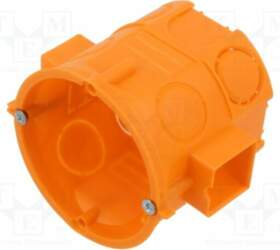 Enclosure: junction box; Ø: 65mm; plaster