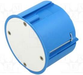 Enclosure: junction box; Ø: 74mm; plaster