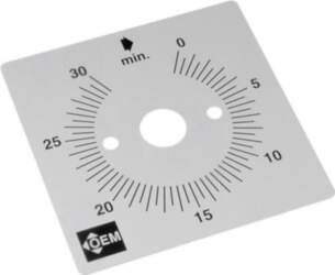 FAUCIGNY INSTRUMENTS Scale for mechanical timer