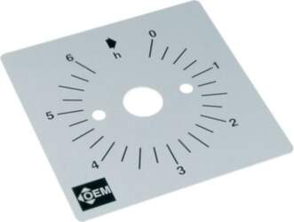 FAUCIGNY INSTRUMENTS Scale for mechanical timer