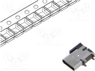 GCT Connector: USB C; socket; SMT