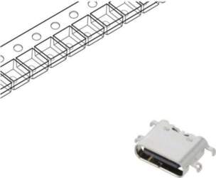 GCT Connector: USB C; socket; SMT