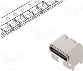 GCT Connector: USB C; socket; SMT