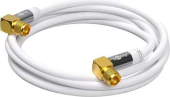 GOOBAY Cable; 5m; F plug angular