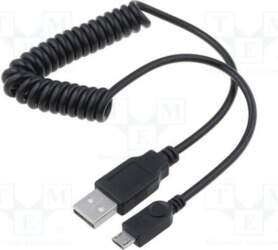 GOOBAY Cable; coiled,USB 2.0