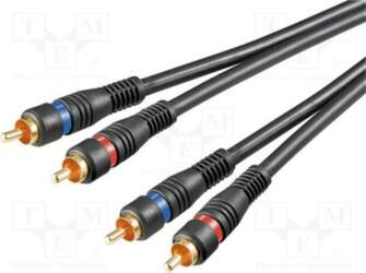 GOOBAY Cable; RCA plug x2,both