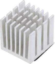 Heatsink: extruded; grilled; Raspberry Pi; silver