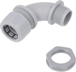 HELLERMANNTYTON 90° angled connector; Thread: metric