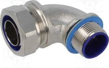 HELLERMANNTYTON 90° angled connector; Thread: metric