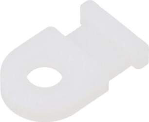 HELLERMANNTYTON Holder; screw; white; cable ties