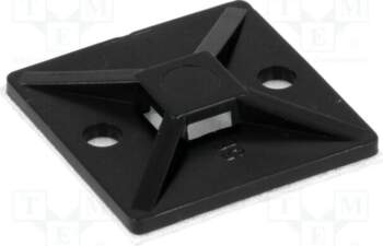 HELLERMANNTYTON Holder; self-adhesive; polyamide; UL94V-2; black