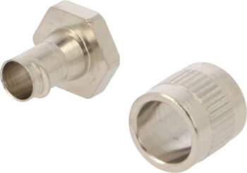 HELLERMANNTYTON Straight terminal connector; brass; HelaGuard