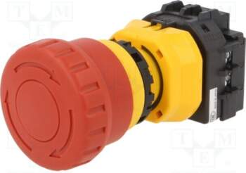 IDEC Switch: emergency stop; 22mm; NC