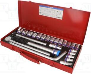 KING TONY Wrench-set; 6-angles,socket spanner