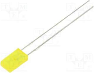 KINGBRIGHT ELECTRONIC LED; yellow; rectangular; 3