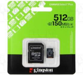Kingston Technology Memory card; microSDXC; 512GB