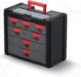 KISTENBERG Set with containers; polymer; transparent