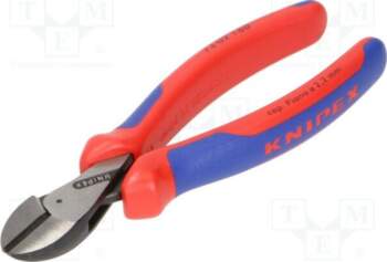 KNIPEX Side,cutting; polished head,blackened