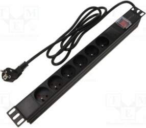 LANBERG Plug socket strip: protective; Sockets: