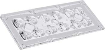 LEDIL LED lens; rectangular; transparent; H: