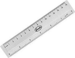 Lineāls 15cm caurspīdīgs DE | FOR91515