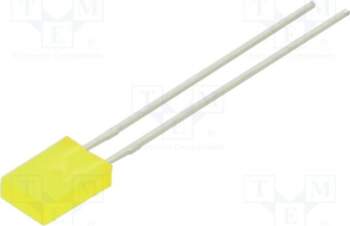 LITEON LED; yellow; rectangular; 5x2x7.5mm