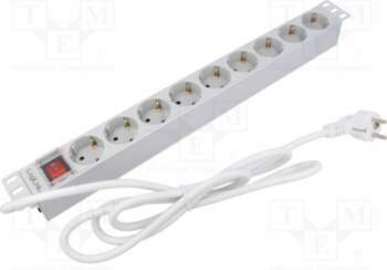 LOGILINK Plug socket strip: protective; Sockets: