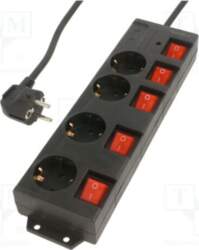 LOGILINK Plug socket strip: supply; Sockets: