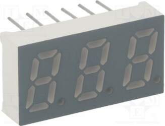 LUCKY LIGHT Display: LED; 7-segment; 8mm