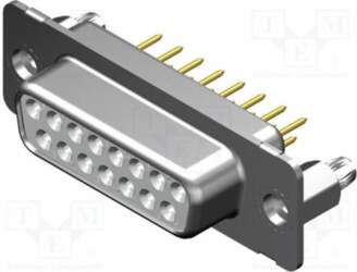 MOLEX Connector: D-Sub; PIN: 15; socket