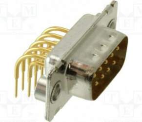 MOLEX Connector: D-Sub; plug; male; angled