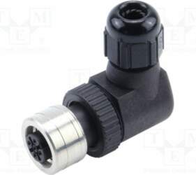 MOLEX Connector: M12; socket; PIN: 4