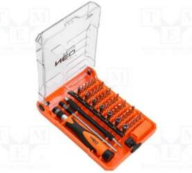 NEO TOOLS Screwdriver: precision-set; steel; plastic