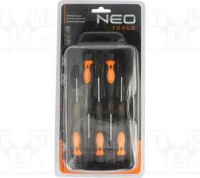 NEO TOOLS Screwdriver: universal-set; Phillips,slot