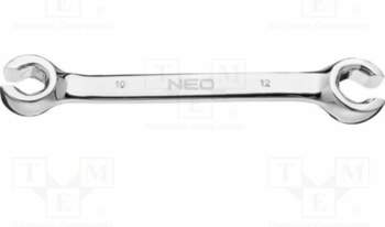 NEO TOOLS Wrench: ring half-open; double-sided