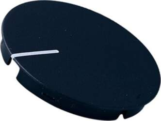 OKW Cap; ABS; black; push-in; Pointer: