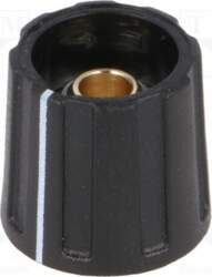 OKW Knob; with pointer; ABS; Øshaft: