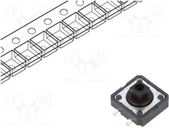 OMRON Electronic Components Microswitch TACT; SPST-NO