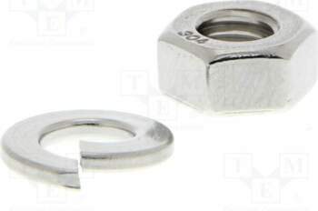 OMRON Nut M6; Kit: spring washer