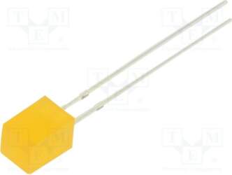 OPTOSUPPLY LED; orange; rectangular; 5x5x7mm; 150÷220mcd