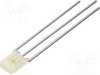 OPTOSUPPLY LED; white cold,red; rectangular