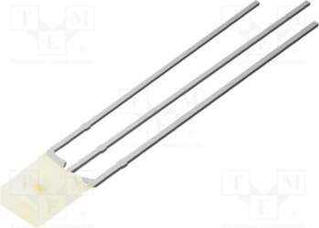 OPTOSUPPLY LED; white warm,red; rectangular