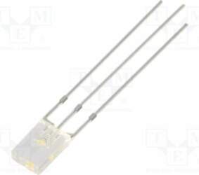 OPTOSUPPLY LED; white warm,red; rectangular