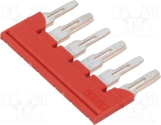PHOENIX CONTACT Comb bridge; red; terminals: