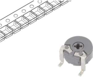 PIHER Potentiometer: mounting; 1MΩ; single turn