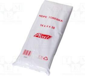 Plastic bag; L: 380mm; Width: 140mm