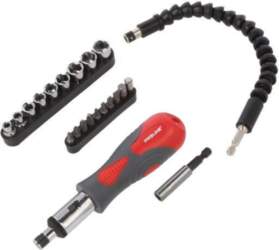 PROLINE Screwdriver: universal-set; with ratchet; 23pcs